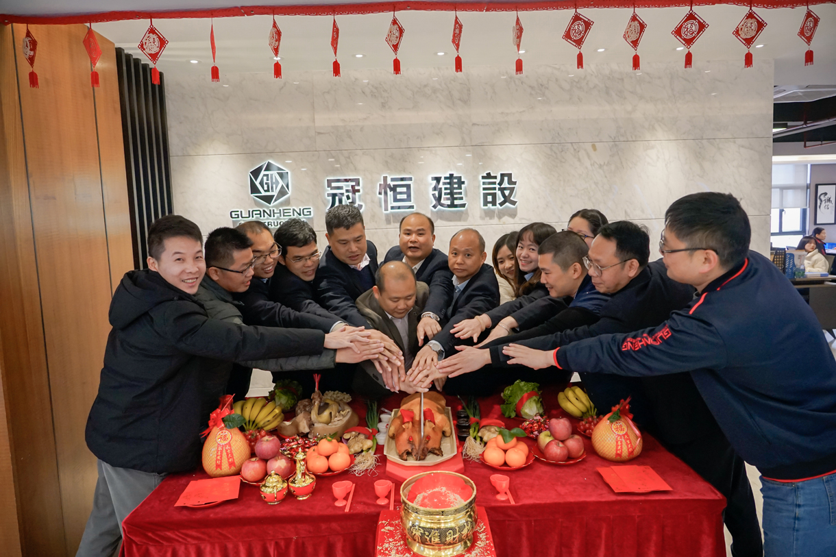 大年初十 冠恒建設(shè)開工大吉